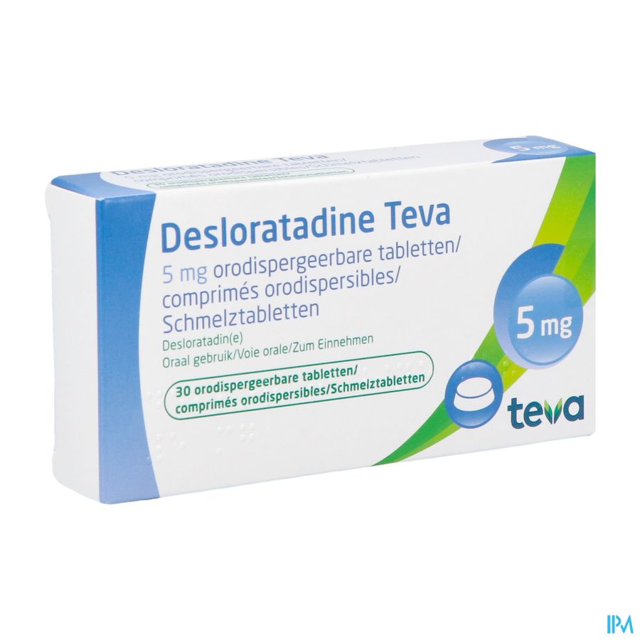 Desloratadine Teva 5mg Orodisp Tabl 30 X 5mg Desloratadine Teva 5mg Orodisp Tabl 30 X 5mg