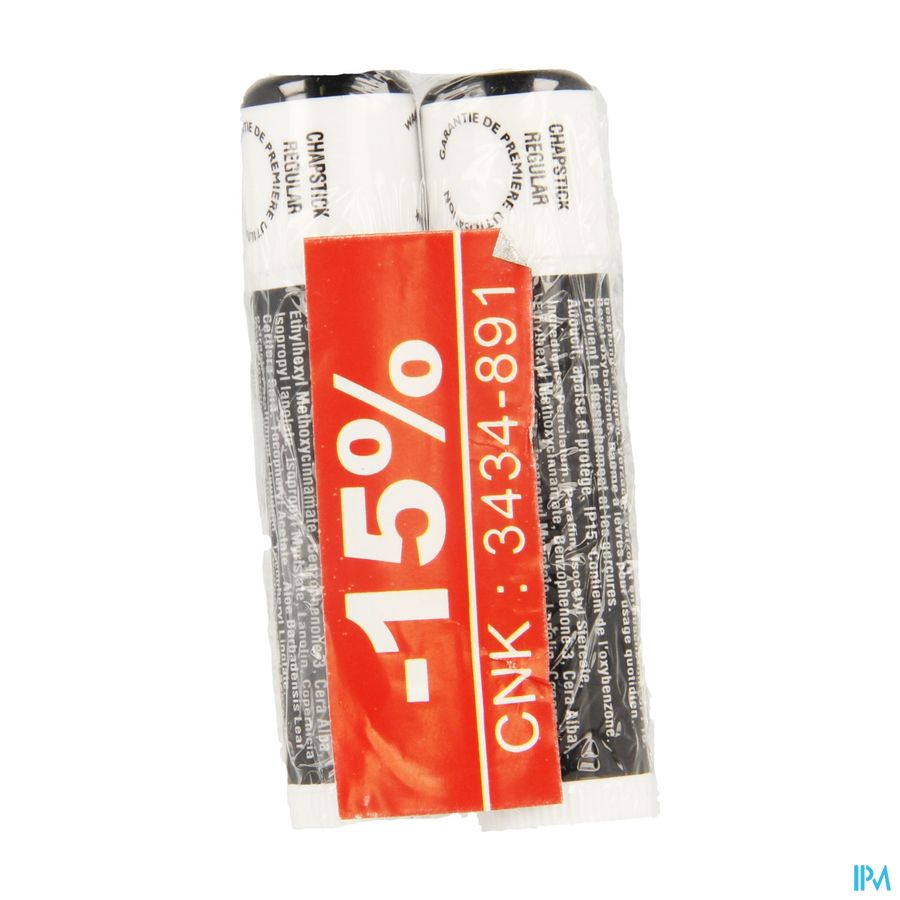 Chapstick Regular Lipbalsem Ip15 Duo 2 Chapstick Regular Lipbalsem Ip15 Duo 2