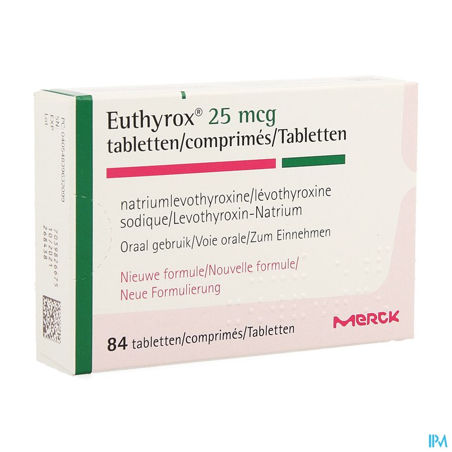 Euthyrox 25mcg Comp 84 Nf Euthyrox 25mcg Comp 84 Nf
