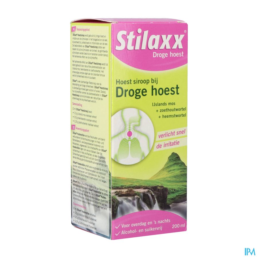 Stilaxx Droge Hoestsiroop 200ml Stilaxx Droge Hoestsiroop 200ml