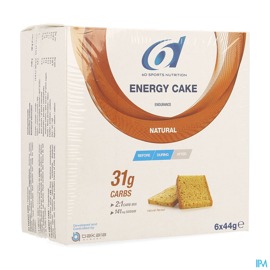 6d Sixd Energy Cake 6x44g