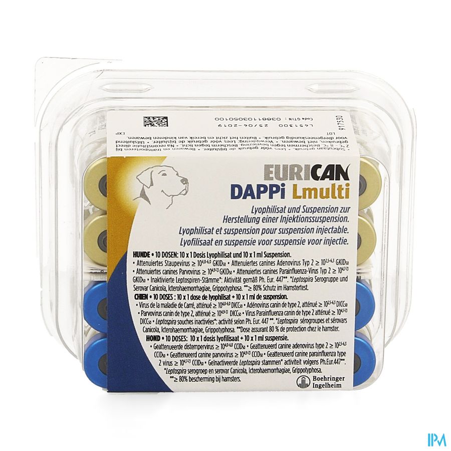 Eurican Dappi-l Multi Lyof.10x1 Dose+susp 10x1dose Eurican Dappi-l Multi Lyof.10x1 Dose+susp 10x1dose