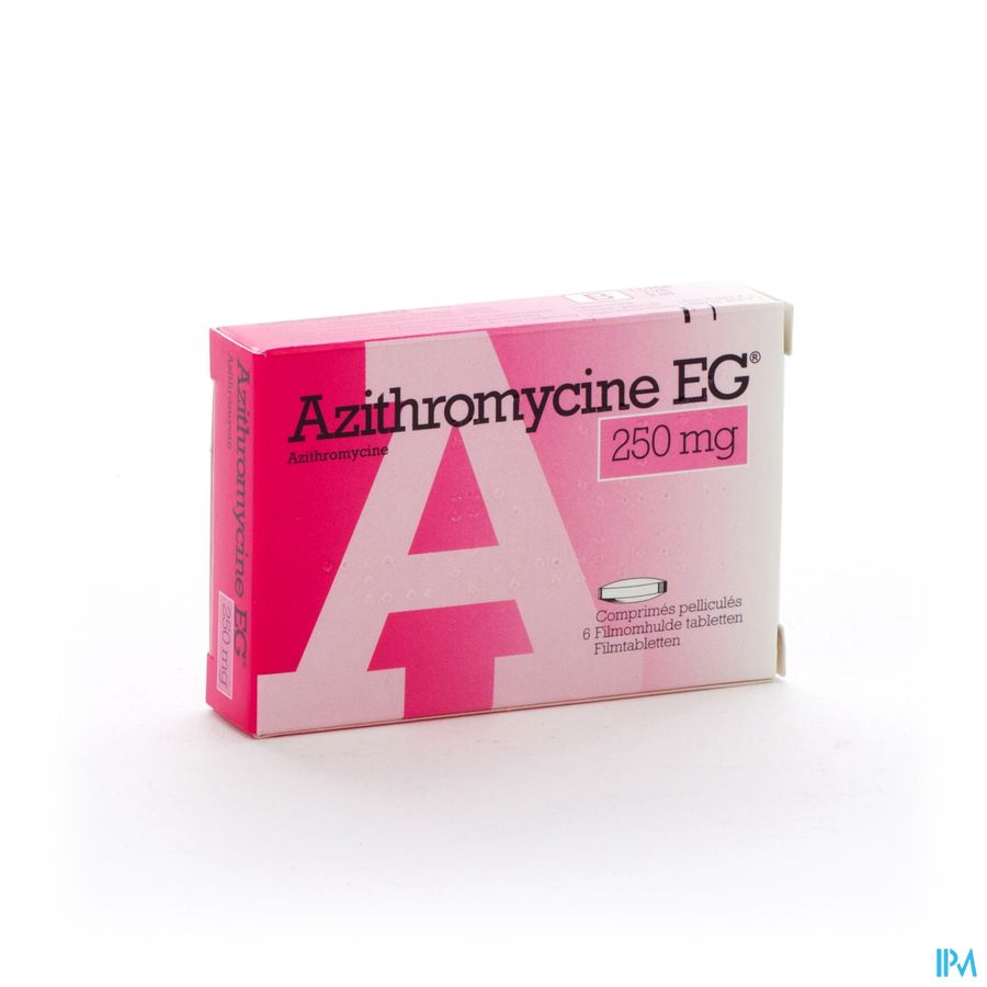 Azithromycine 250 Mg EG Comp Pell  6X250 Mg