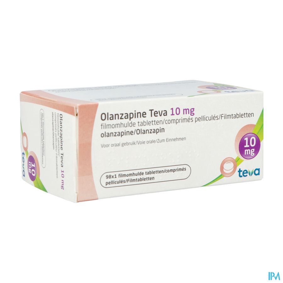 Olanzapine Teva 10mg Filmomh Tabl 98 X 10,0mg Olanzapine Teva 10mg Filmomh Tabl 98 X 10,0mg