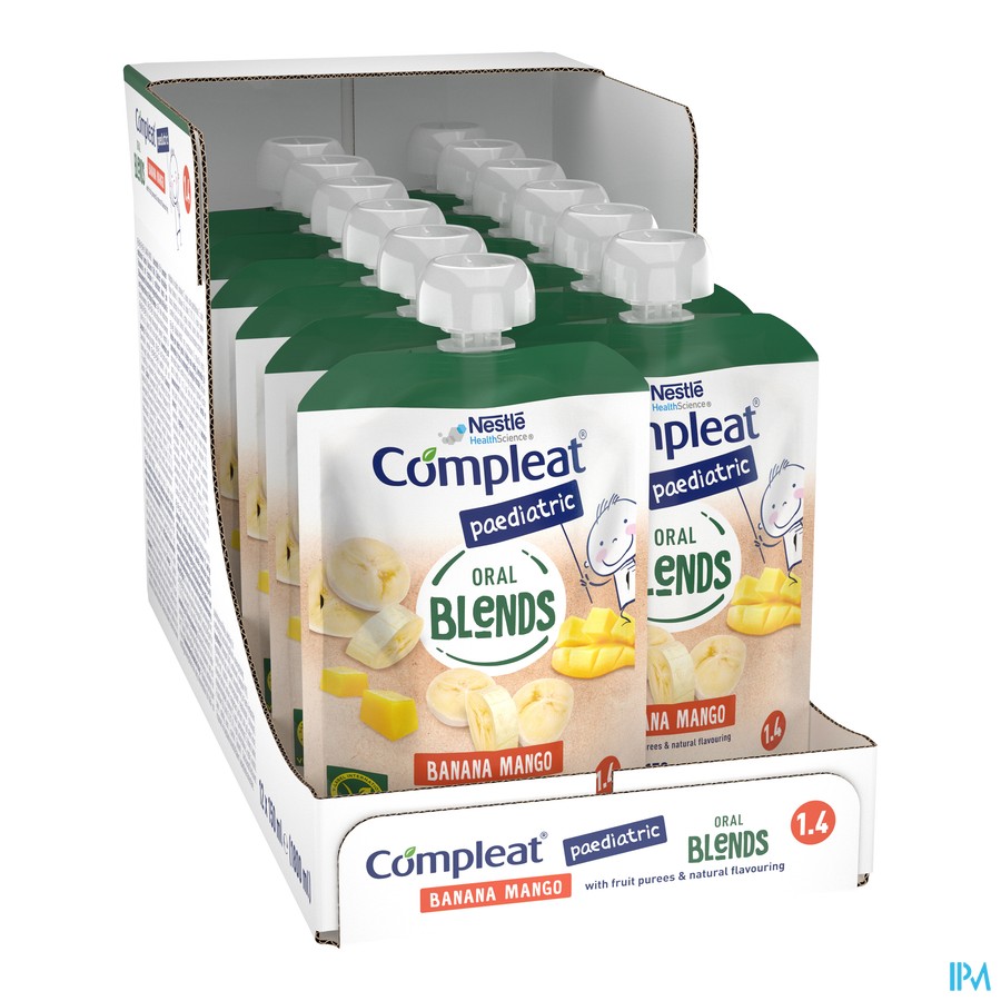 Compleat Paediatric Oral Blends Ban.&mang.12x150ml