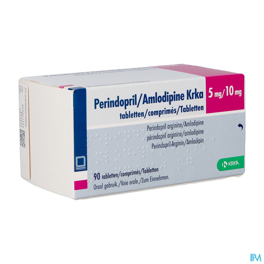 Perindopril/amlodipine Krka 5mg/10mg Comp 90 Perindopril/amlodipine Krka 5mg/10mg Comp 90