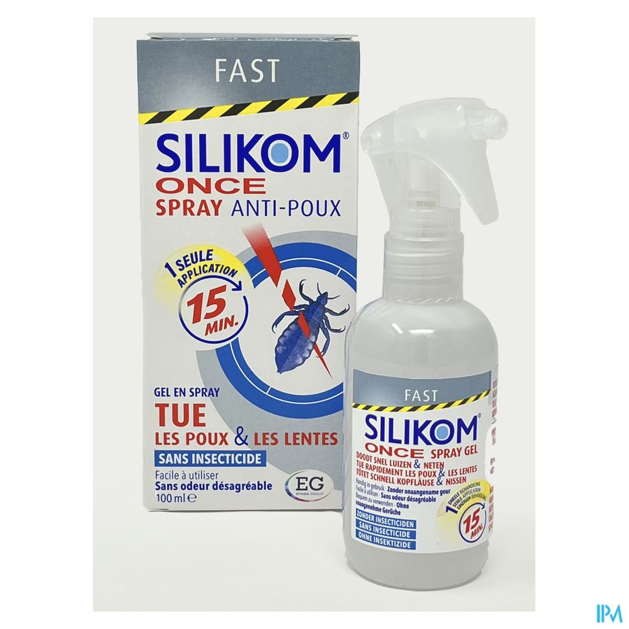 Silikom Once Spray Gel A/Poux 100Ml 1