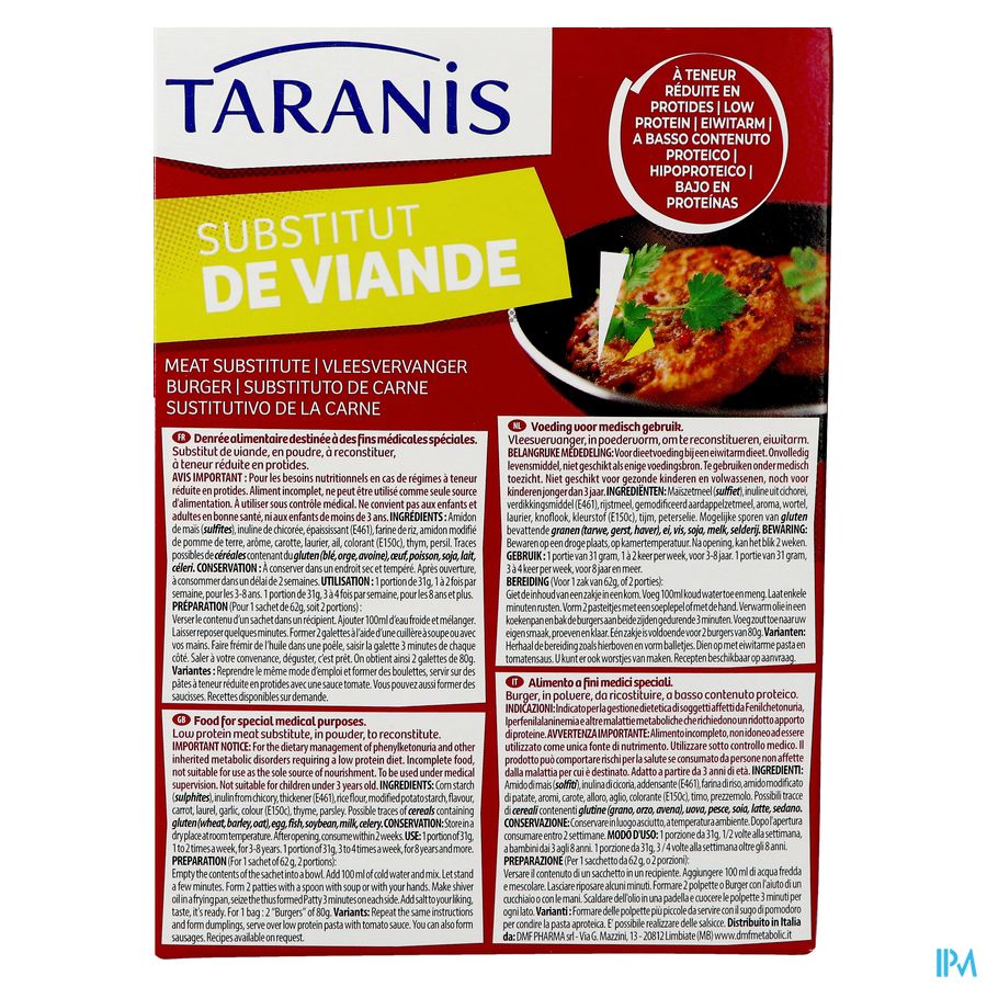 Taranis Vlees Vervanger 4x62g 7