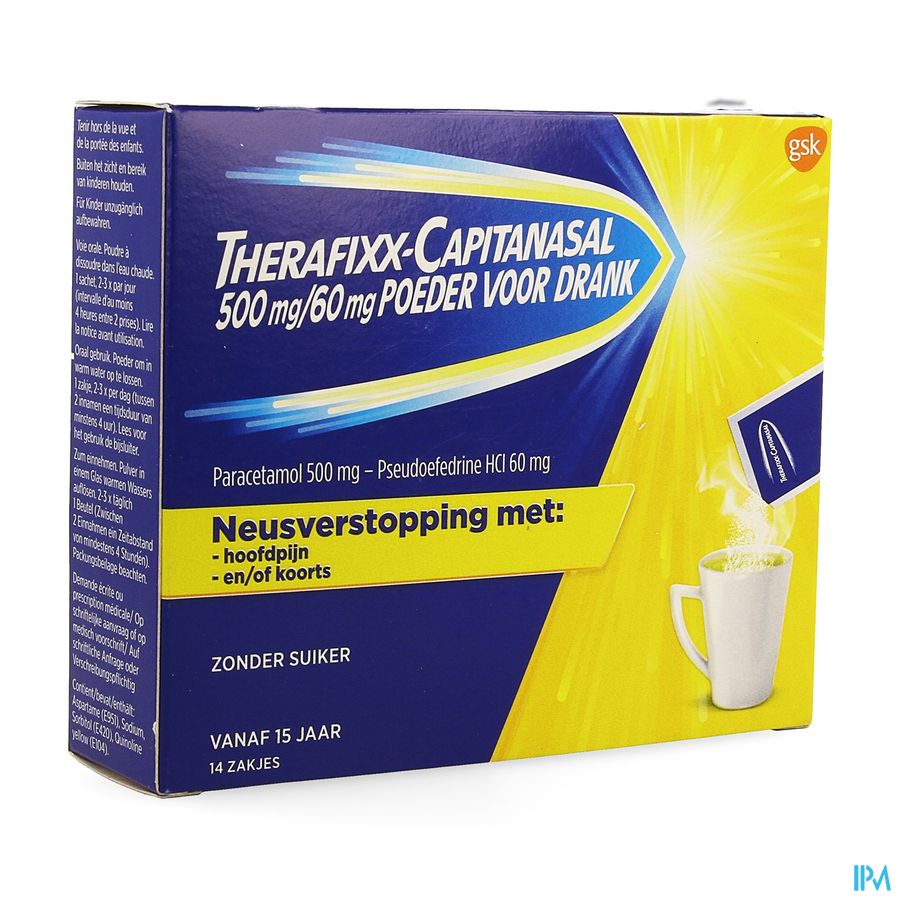 Therafixx-capitanasal 500/60mg Drink.opl Zak 14x6g Therafixx-capitanasal 500/60mg Drink.opl Zak 14x6g