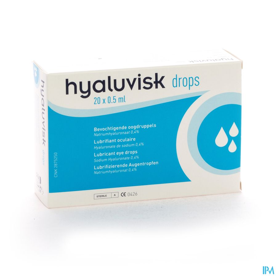 Hyaluvisk Drops Kunsttranen Hond-kat 20x0,5ml