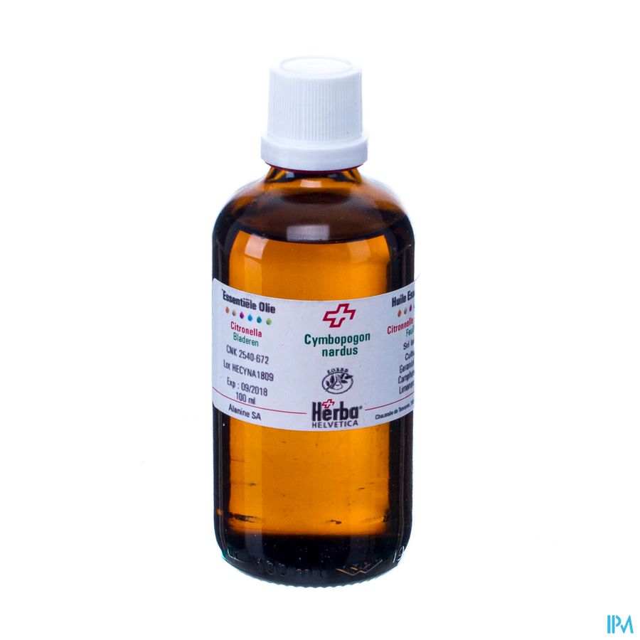 Cymbopogon Nardus Herba Helv. Ess Olie 100ml Cymbopogon Nardus Herba Helv. Ess Olie 100ml