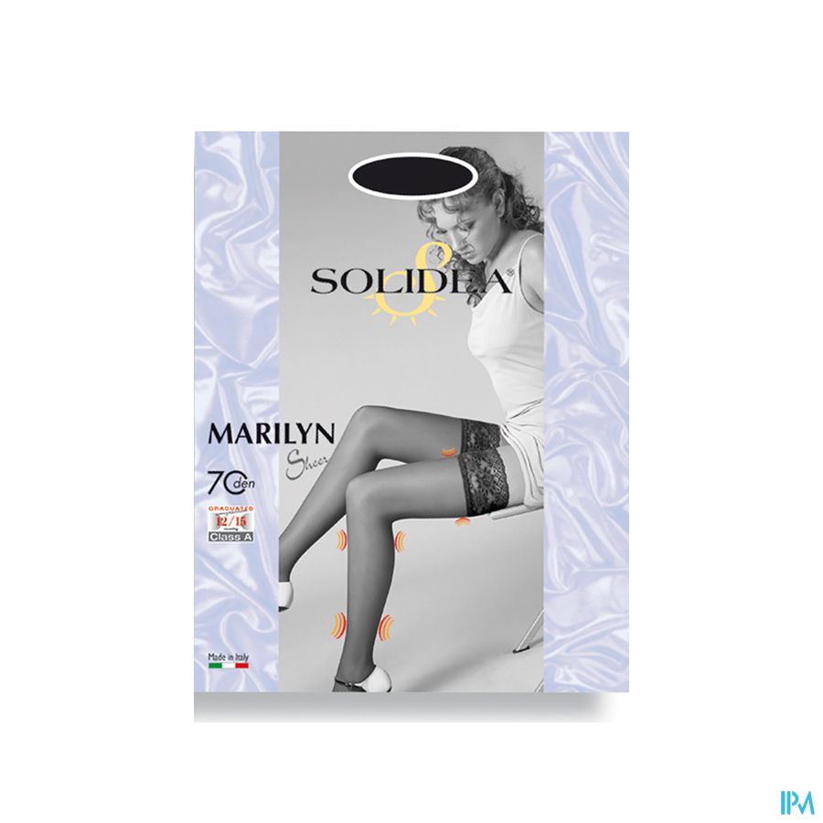 Solidea Bas Marilyn 70 Sheer Nero 2-m