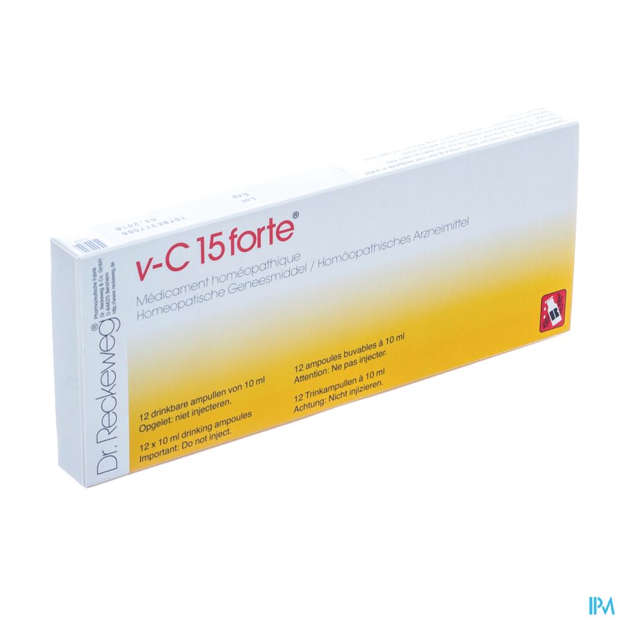 Reckeweg Dr. V-c 15 Fort Amp 12x10ml Reckeweg Dr. V-c 15 Fort Amp 12x10ml