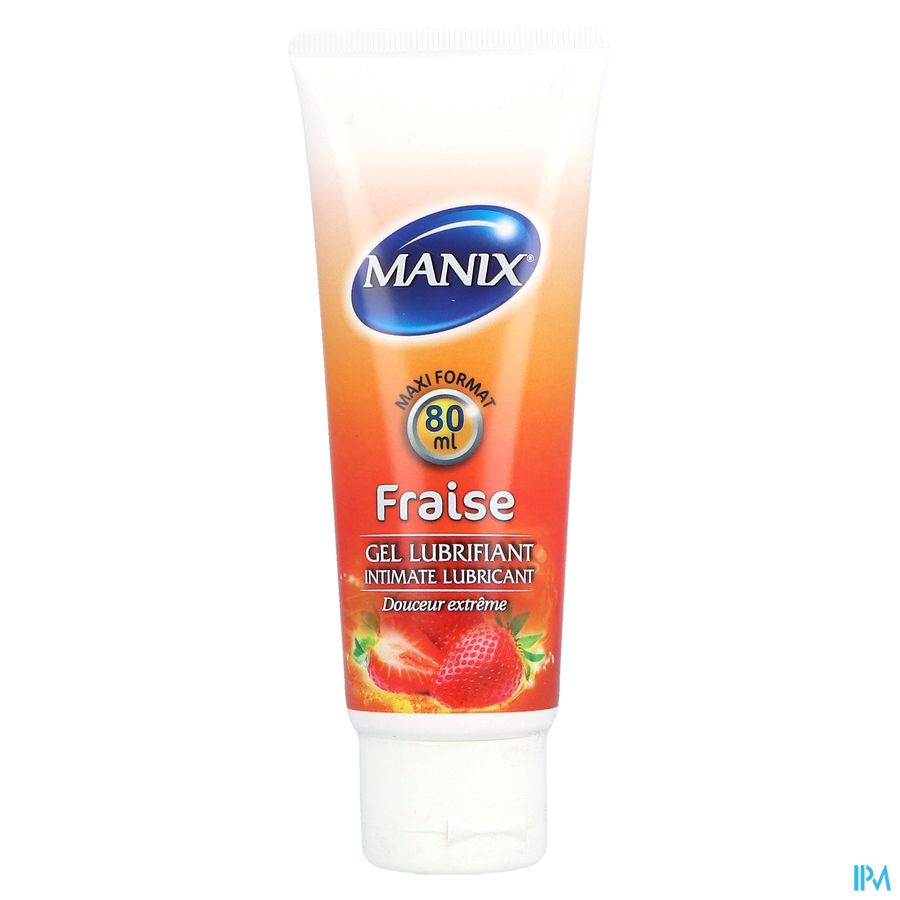 Manix Gel Lubrifiant Fraise 80ml 2