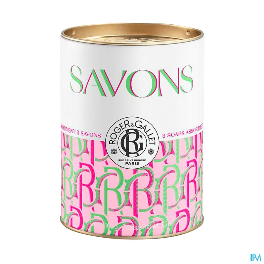 Roger&gallet Zeep Rose/feuille The/rose The 3x100g Roger&gallet Zeep Rose/feuille The/rose The 3x100g