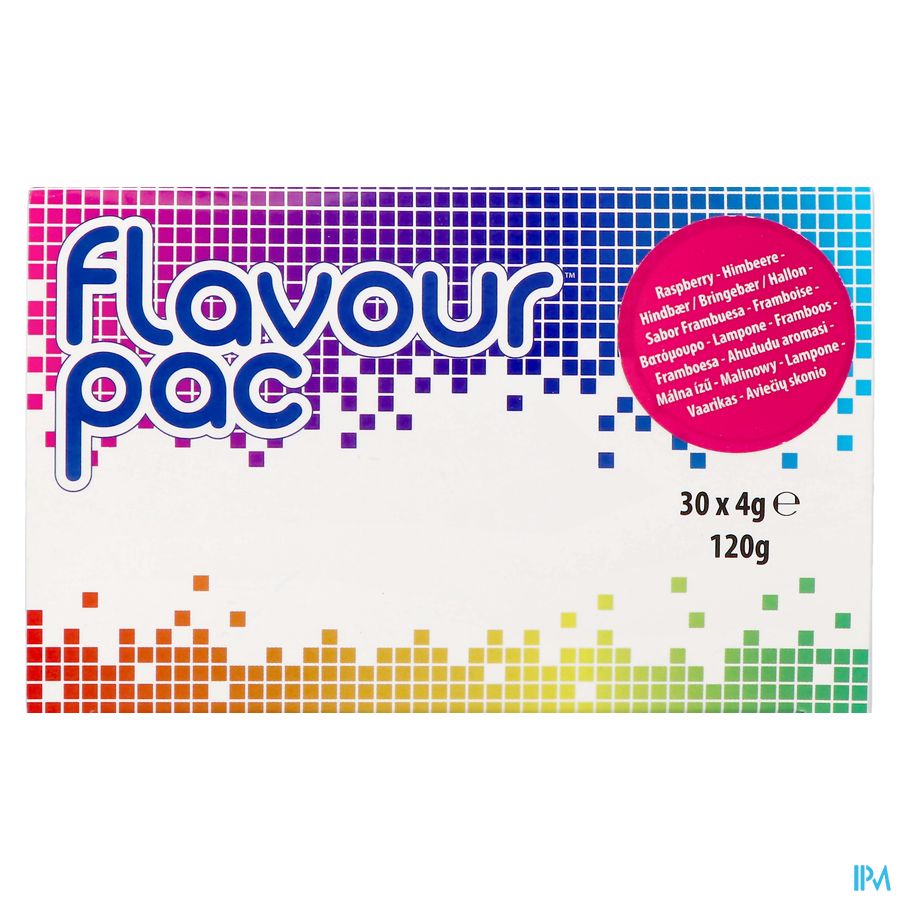Flavour Pac Framboos Zakje 30x4g 2