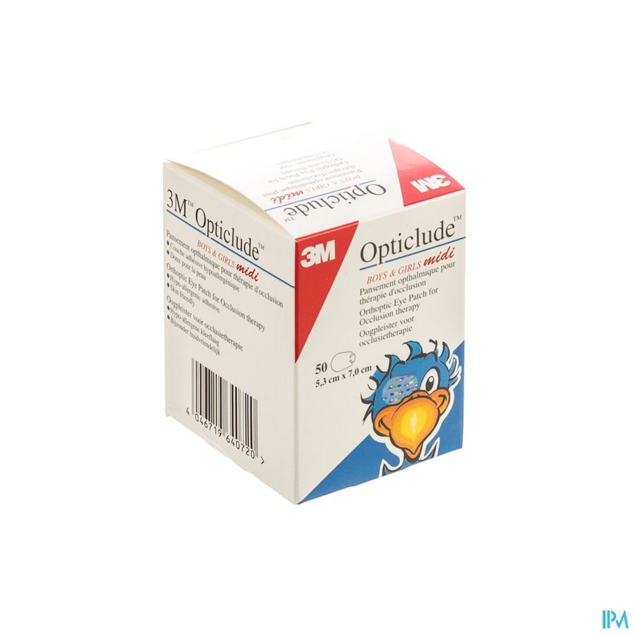 Opticlude 3m Midi New Oogkompres 50 1538m