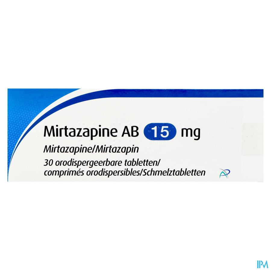 Mirtazapine AB 15mg Comp Orodisp 30