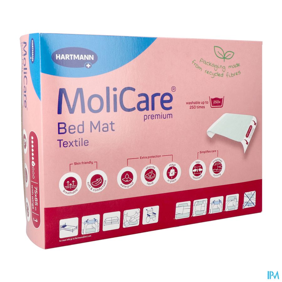 Molicare Pr Bed Mat Textile 7drops 75x185cm Rabats