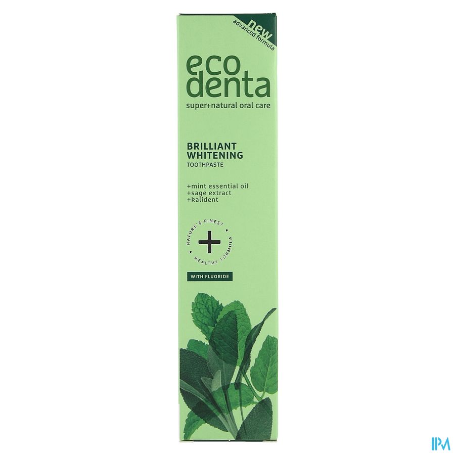 Eco Denta Whitening Tandpasta Ess. Olie Munt 100ml 1