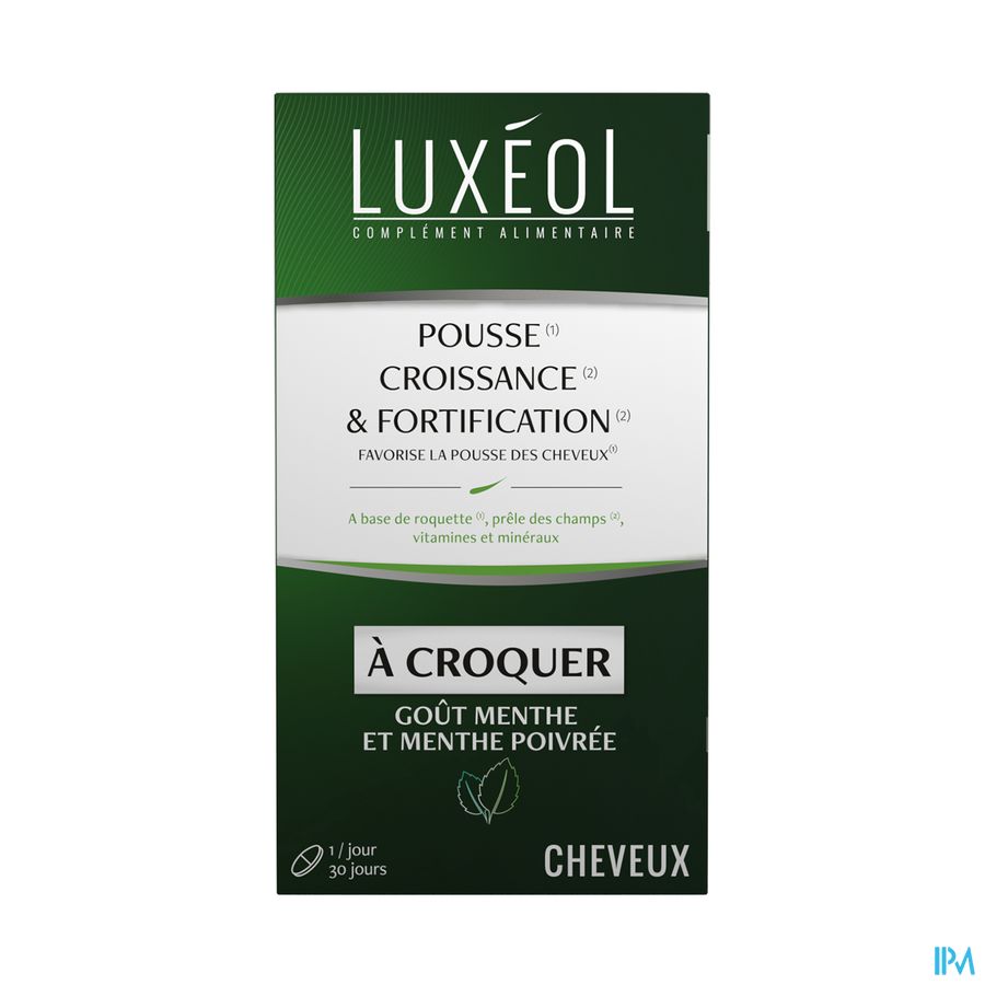 Luxeol Pousse Groei & Versterking Kauwtabl. 30 Luxeol Pousse Groei & Versterking Kauwtabl. 30