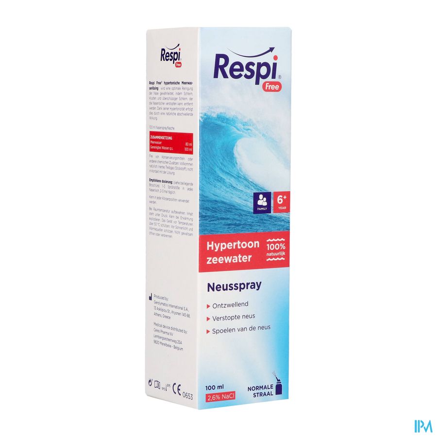 Respi Free Hypertonic Family Spray 100ml Respi Free Hypertonic Family Spray 100ml