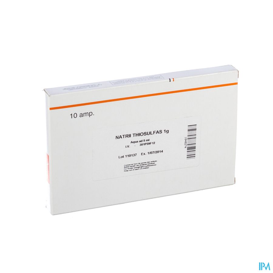 Sodium Thiosulf. Iv Amp 10x1g/ 5ml Sodium Thiosulf. Iv Amp 10x1g/ 5ml