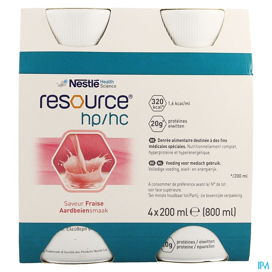 Resource Hp Hc Aardbei Fles 4x200ml 1