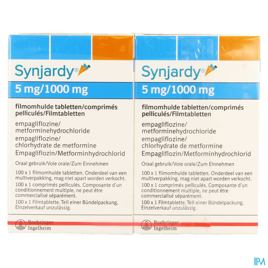 Synjardy 5,0mg/1000mg Filmomh Tabl 200 X 1 Ud 1