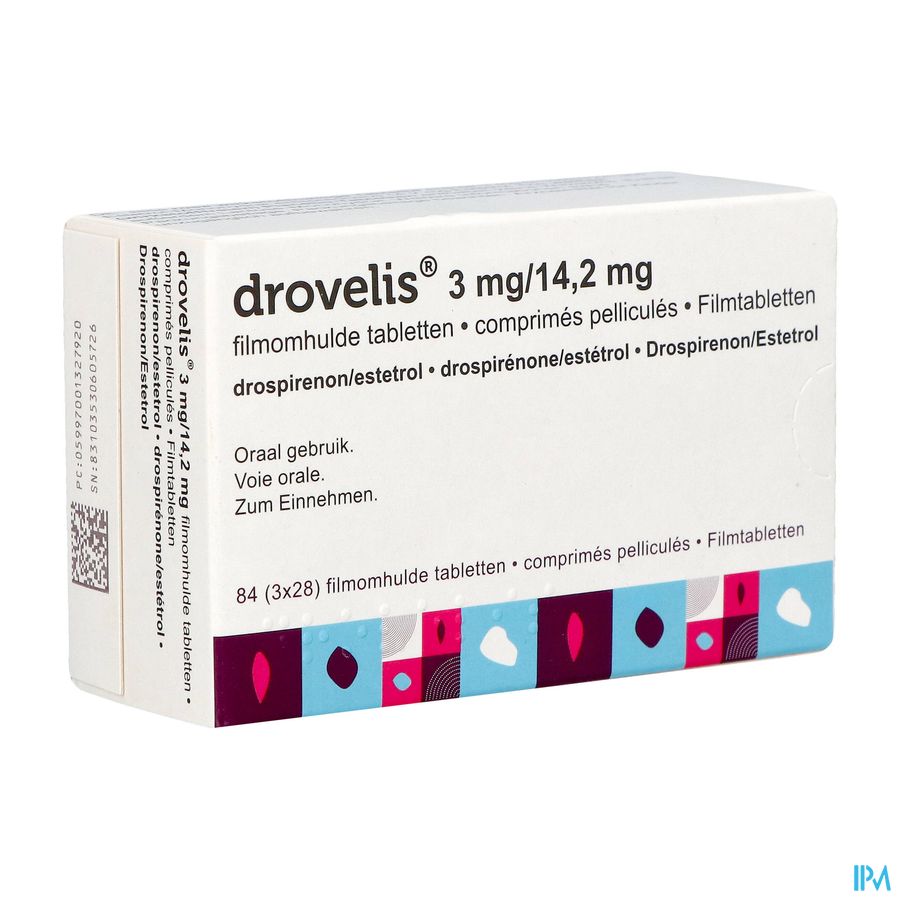 Drovelis 3mg/14,2mg Comp Pell 3x(24+4) Drovelis 3mg/14,2mg Comp Pell 3x(24+4)