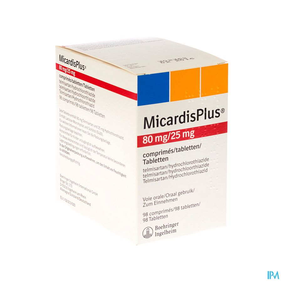 Micardisplus Comp 98 X 80mg/25,0mg Micardisplus Comp 98 X 80mg/25,0mg