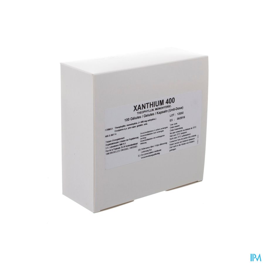 Xanthium 100 Gell 400mg Ud Xanthium 100 Gell 400mg Ud