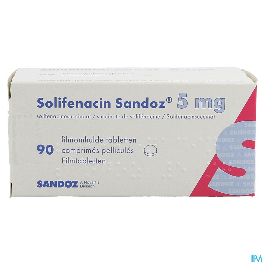 Solifenacin Sandoz 5mg Comp Pell 90 X 5mg 2
