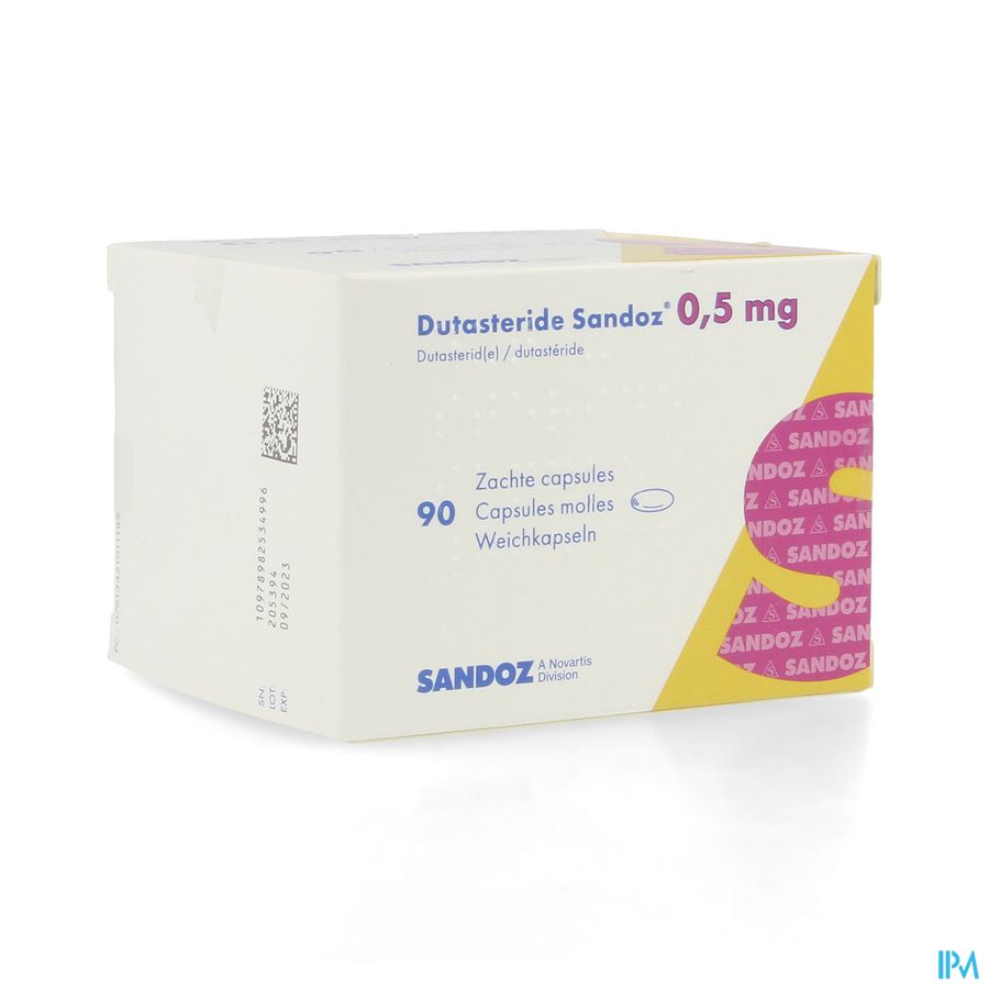 Dutasterid Sandoz 0,5mg Caps Molles 90 X 0,5mg Dutasterid Sandoz 0,5mg Caps Molles 90 X 0,5mg