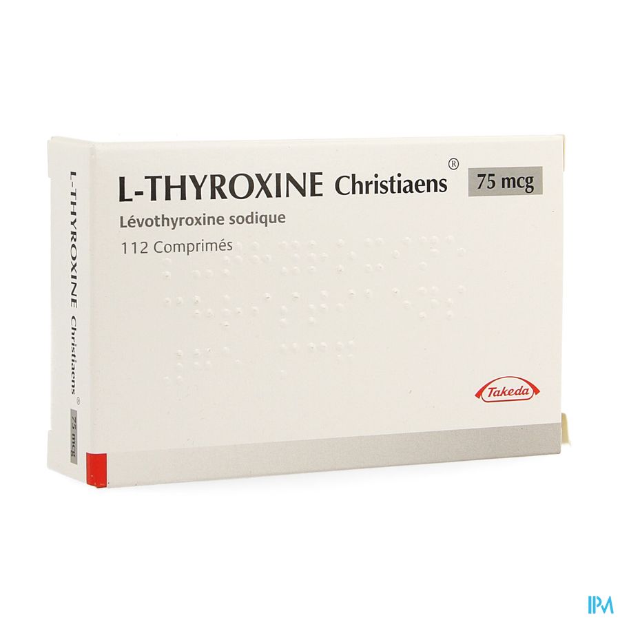 l Thyroxine Christiaens Comp 112x0,075mg l Thyroxine Christiaens Comp 112x0,075mg