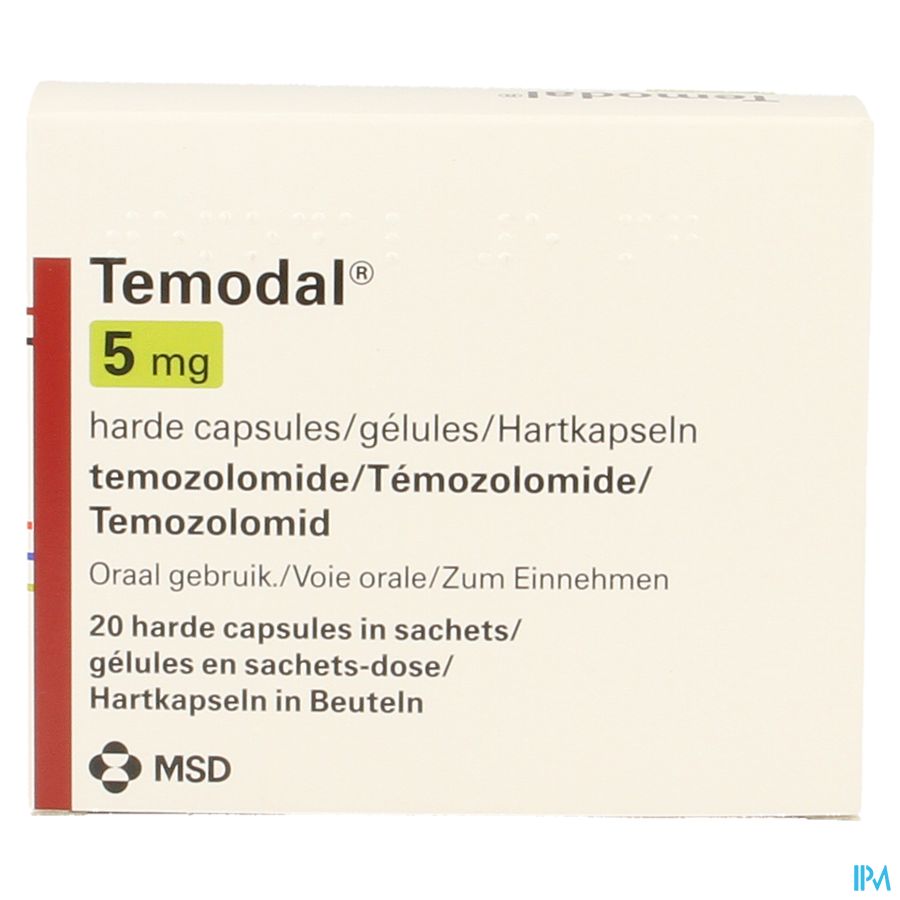 Temodal 20 Gell 5mg 2