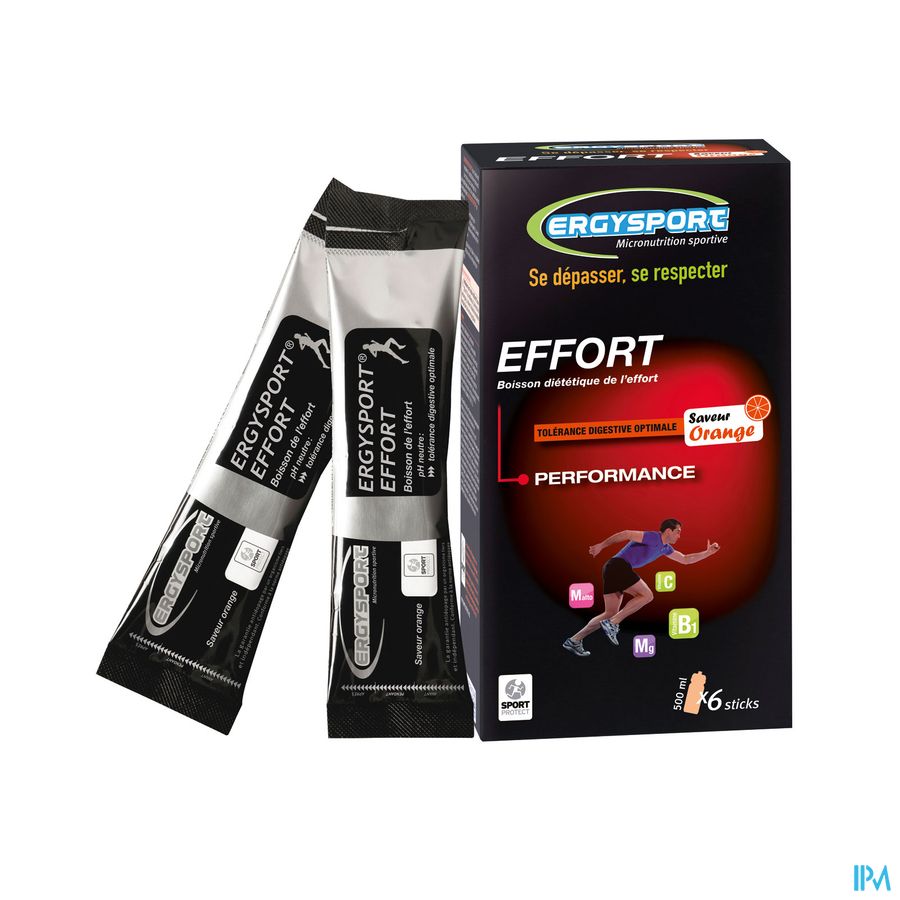 Ergysport Effort Sinaas Drink Stick 6x30g Ergysport Effort Sinaas Drink Stick 6x30g