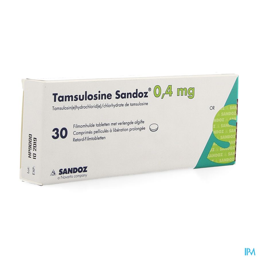 Tamsulosine Sandoz 0,4mg Verl.afg. Filmomh Tabl 30 Tamsulosine Sandoz 0,4mg Verl.afg. Filmomh Tabl 30