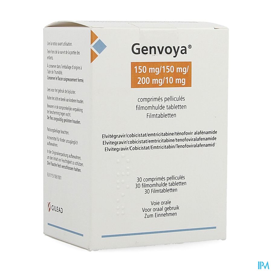 Genvoya 150/150/200/10 Orifarm Filmomh Tabl 30