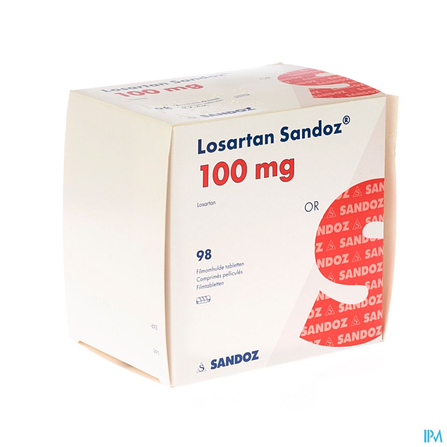 Losartan Sandoz 100mg Tabl 98 X 100mg