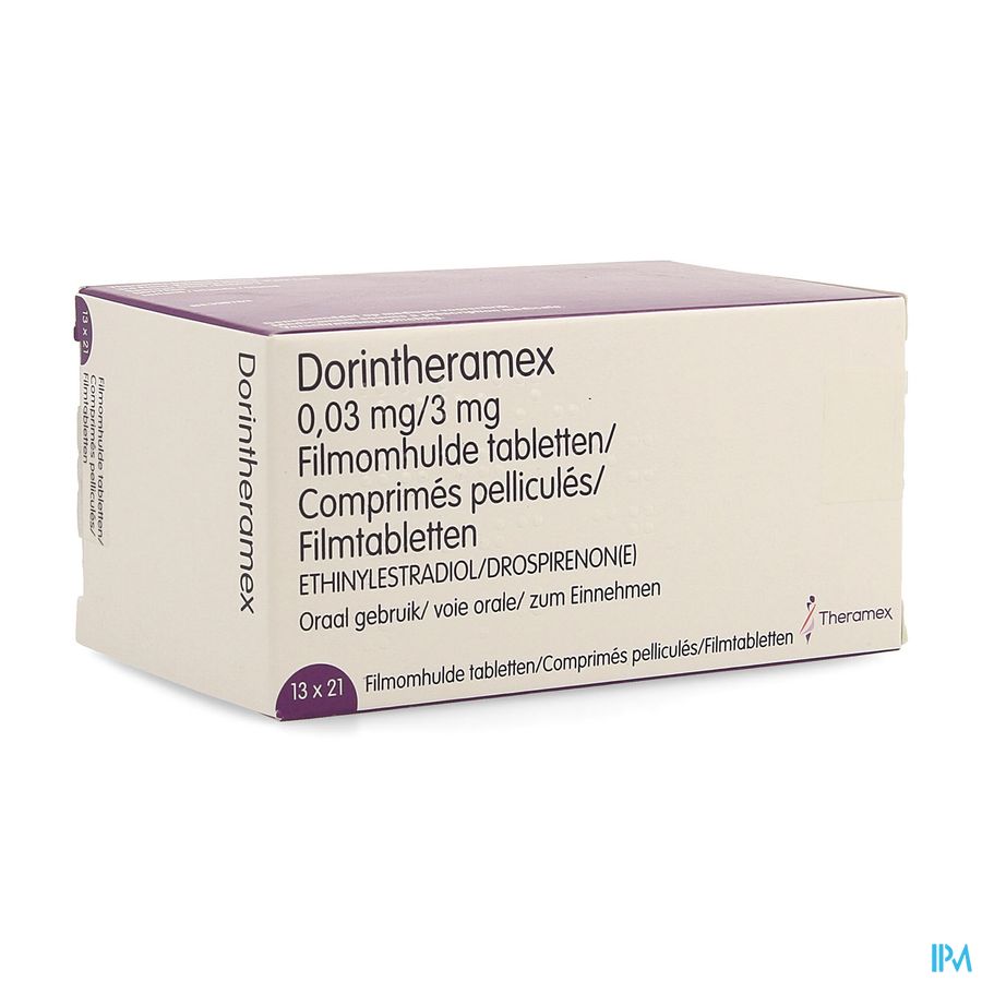 Dorin Theramex 3,00mg/0,03mg Filmomh Tabl 13 X 21 Dorin Theramex 3,00mg/0,03mg Filmomh Tabl 13 X 21