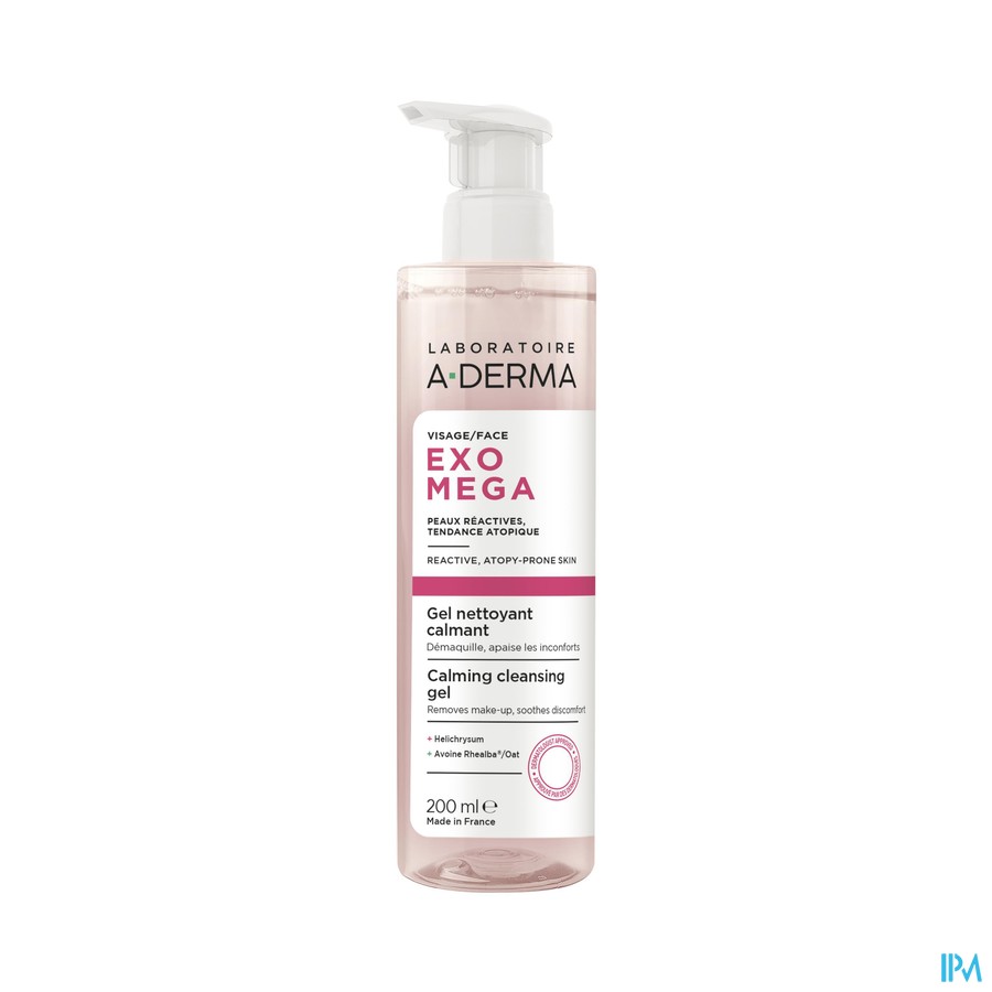 Aderma Exo Mega Gezicht Reinigingsgel 200ml