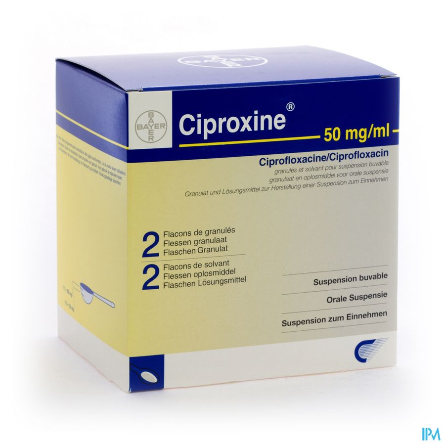 Ciproxine Susp Orale 2x100ml 250mg/5ml Ciproxine Susp Orale 2x100ml 250mg/5ml