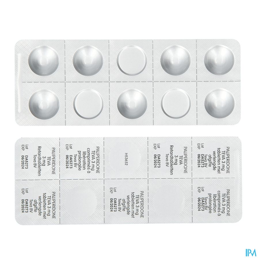 Paliperidone Teva 9mg Verl.afgifte Comp 112 X 9mg 5