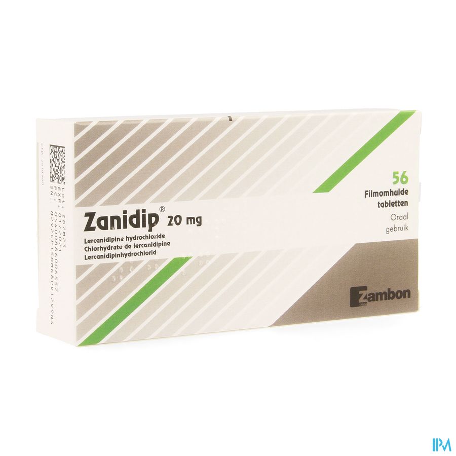 Zanidip 20mg Tabl 56x20mg Pip Zanidip 20mg Tabl 56x20mg Pip