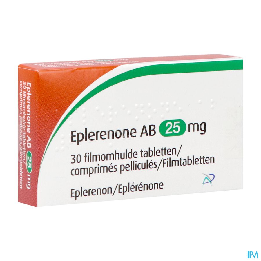 Eplerenone Ab 25mg Comp Pell 30 Eplerenone Ab 25mg Comp Pell 30
