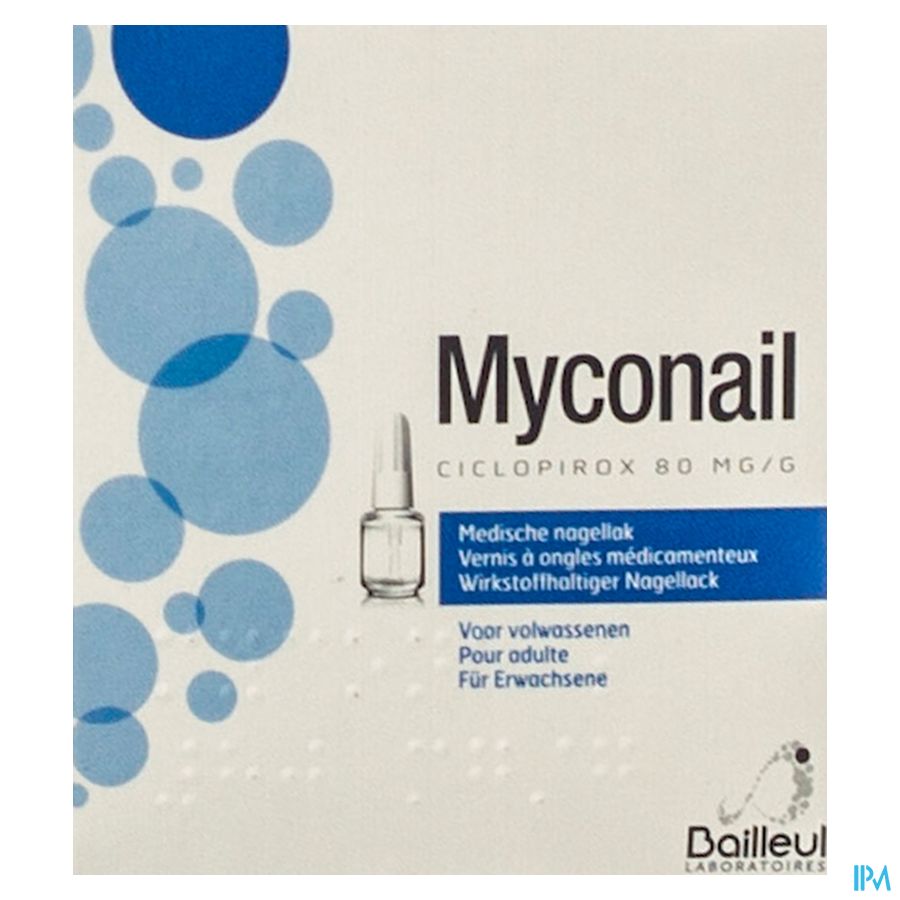 Myconail 80mg/g Medische Nagellak Fl 6,6ml Myconail 80mg/g Medische Nagellak Fl 6,6ml