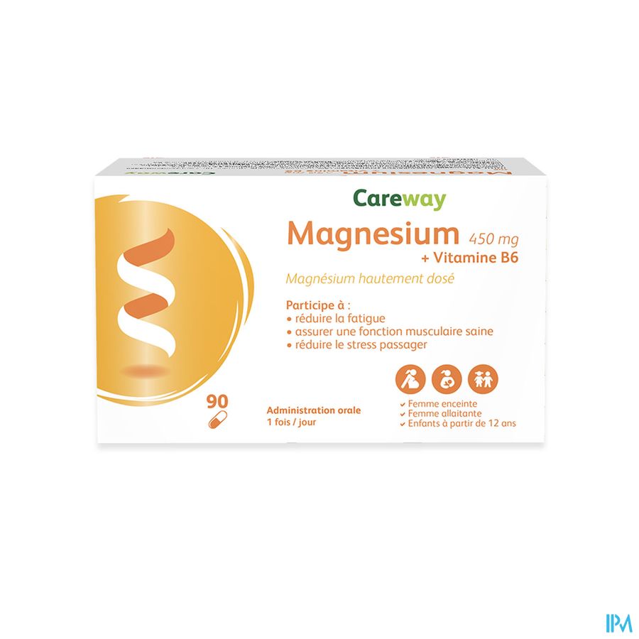 Careway Magnesium 450mg + Vitamine B6 Caps 90 Careway Magnesium 450mg + Vitamine B6 Caps 90