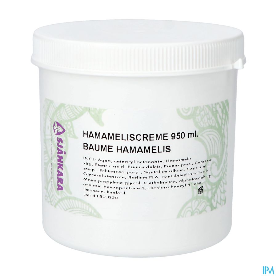 Sjankara Creme Hamamelis 950ml Sjankara Creme Hamamelis 950ml