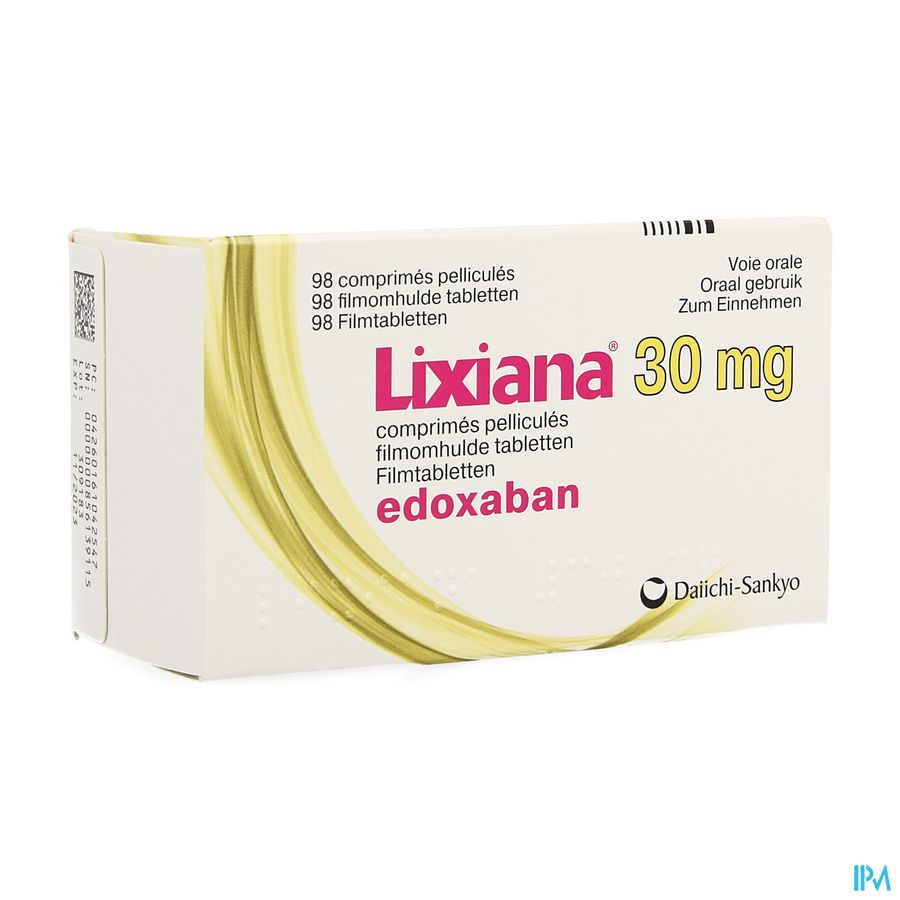 Lixiana 30mg Filmomh Tabl 98 X 30mg Lixiana 30mg Filmomh Tabl 98 X 30mg